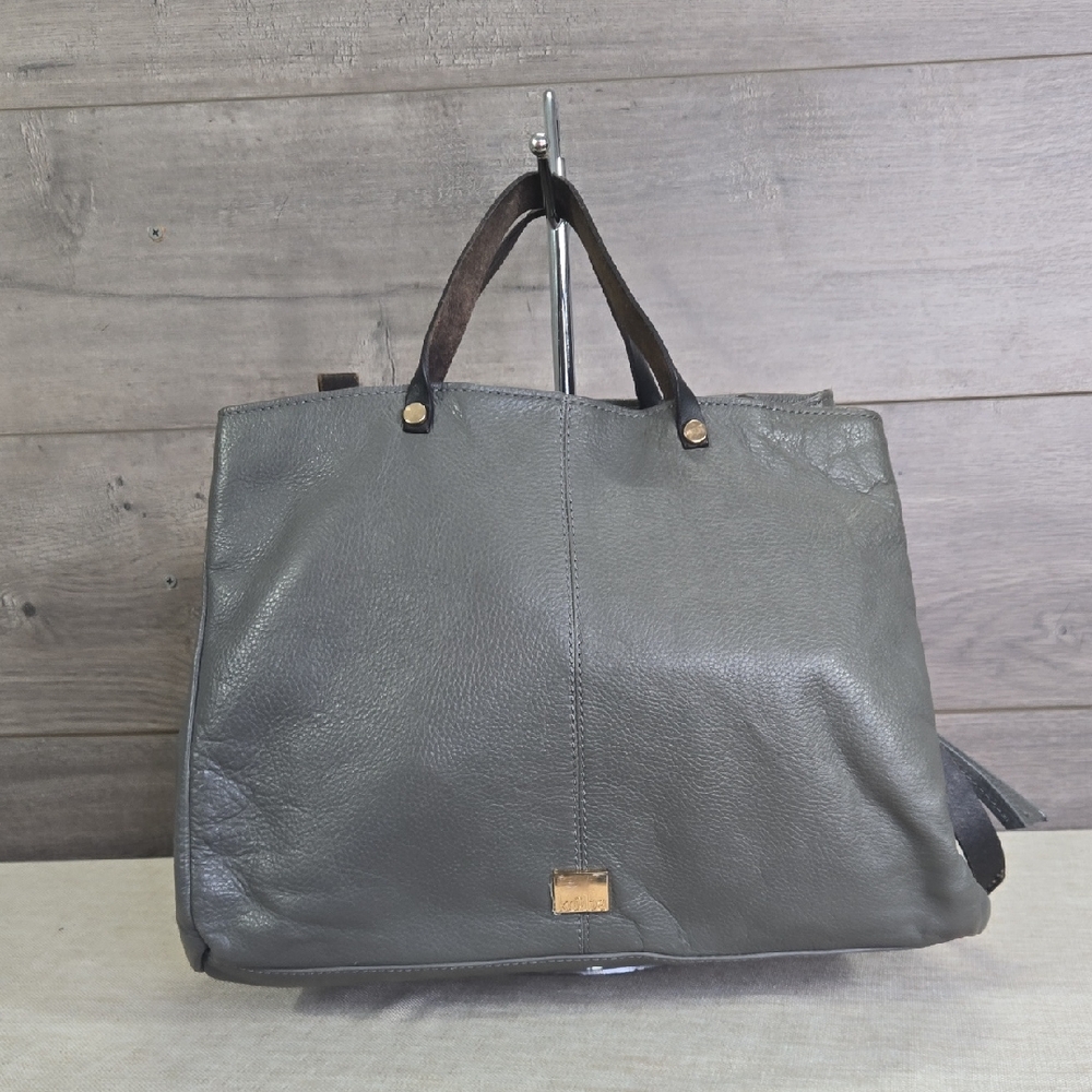 ✔️Kooba Charcoal Leather Satchel, Medium Size